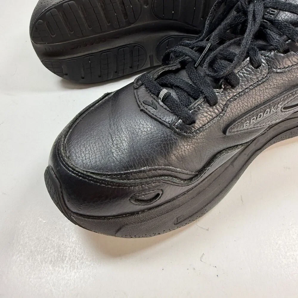 Brooks Ghost Max L 1104431D072 Mens US 10 D Running Shoes Black Leather Sneaker